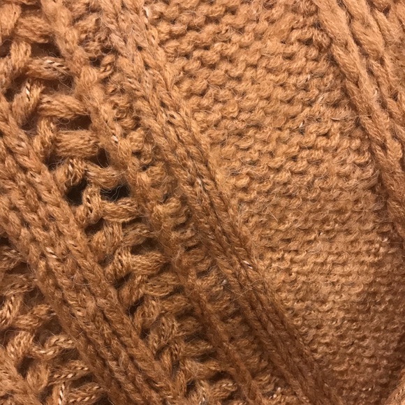 NWT KyeMi BOHO SuperSoft Oversized Knee Length TERRACOTTA BROWN Long Cardigan S - Picture 11 of 14